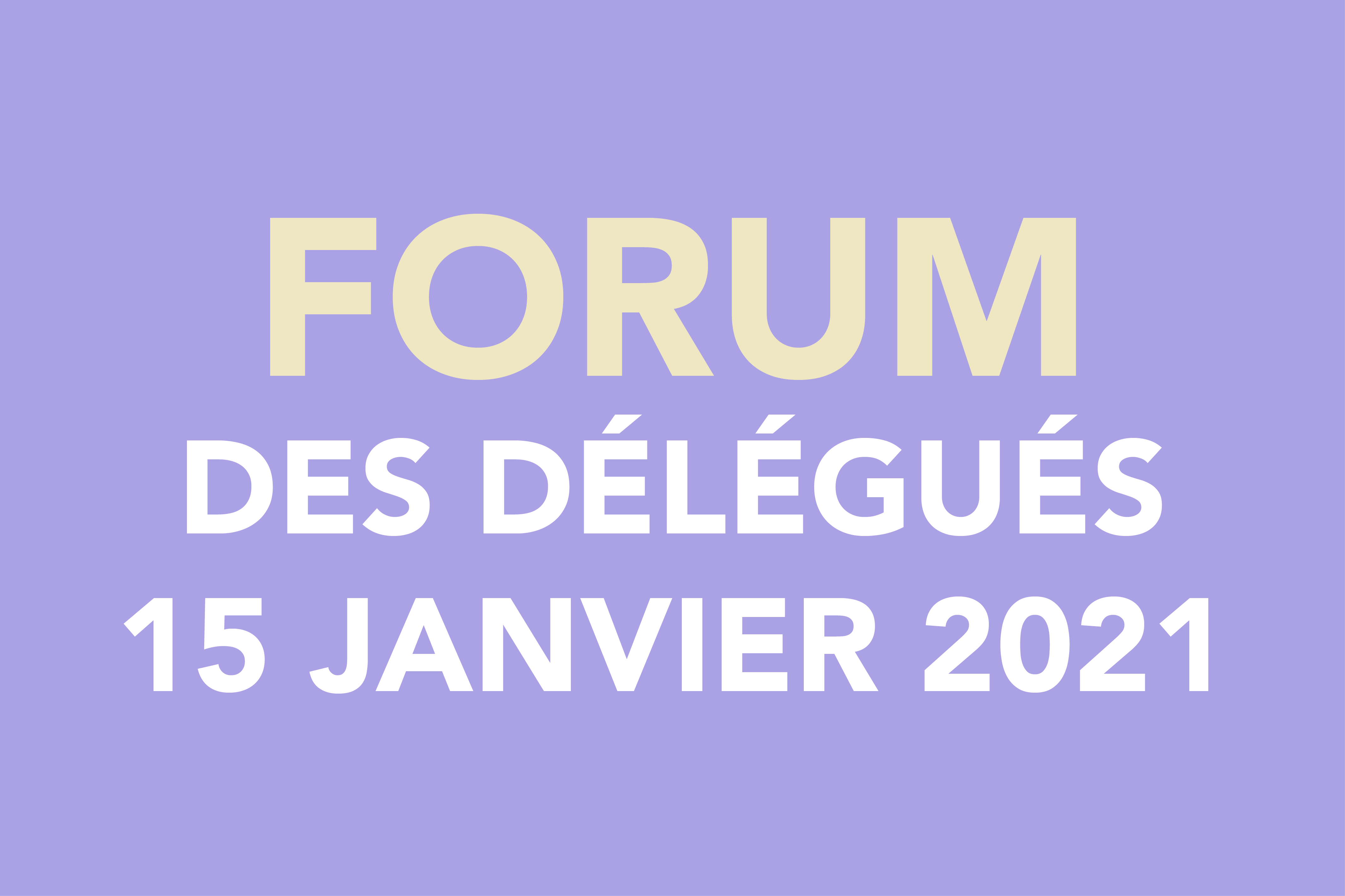 You are currently viewing Forum des délégués