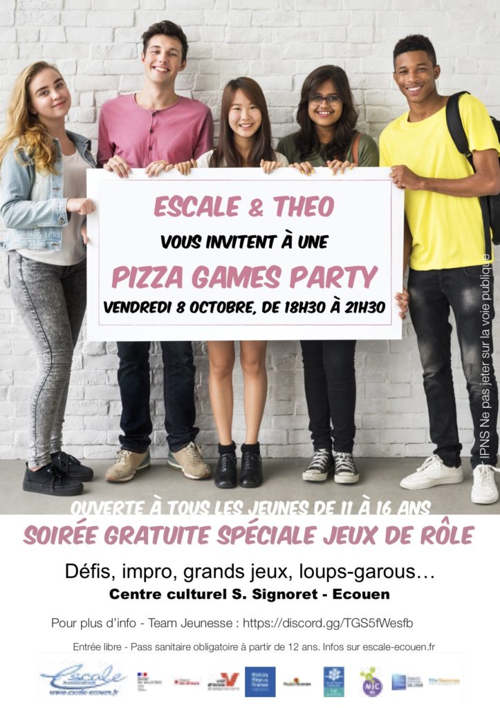 pizza games party escale